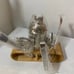 10 Piece Stainless Steel Bartender Kit-Home Bar Tools Set with Sleek Bamboo Sta