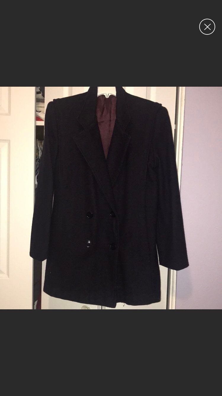 Navy wool peacoat - 6 - nwot