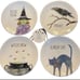 Rae Dunn Set of 4 Appetizer plates - HOCUS POCUS