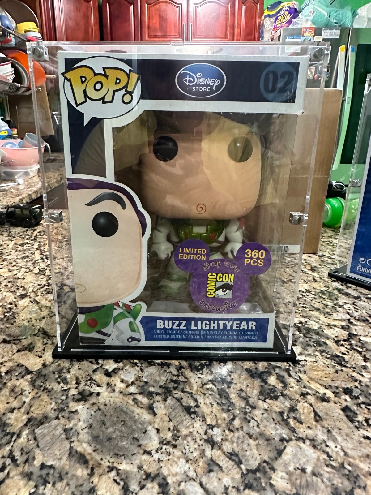 Funko Pop 9 Inch Metallic Buzz Lightyear SDCC LE 360 Comic Con