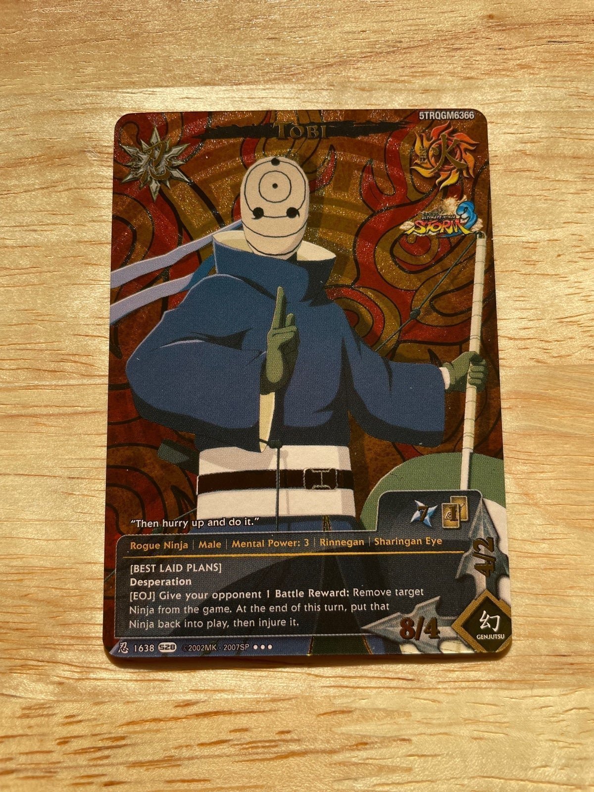 Naruto Cards Obito Super Rare