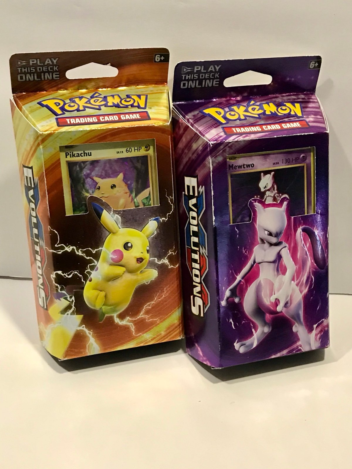 Pokemon XY Evolutions Theme Deck - Lot of 2 - Pikachu Power & Mewtwo Mayhem