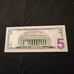 5 dollar star note with print error
