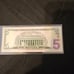 5 dollar star note with print error