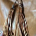 Patricia Nash Otavia Distressed Cognac Brown Leather Tassel Bucket Tote Bag