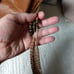 Patricia Nash Otavia Distressed Cognac Brown Leather Tassel Bucket Tote Bag