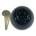 Eickholt Black Rainbow Swirl Iridescent Glass Perfume Bottle Stopper Signed '91