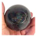 Eickholt Black Rainbow Swirl Iridescent Glass Perfume Bottle Stopper Signed '91