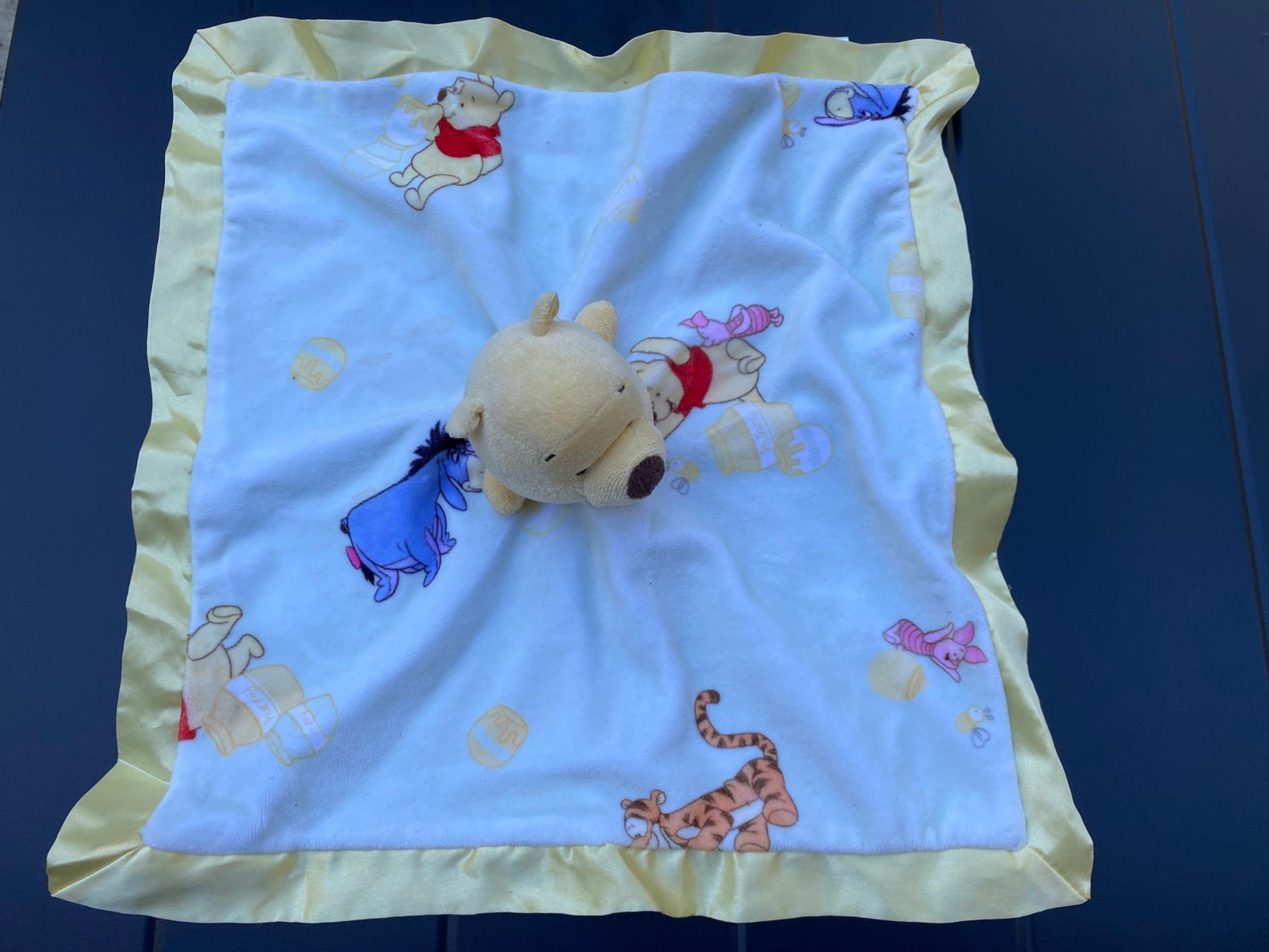 Disney Baby Lovey Security Blanket Winnie The Pooh And Friends Yellow
