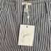 NWT JOIE Gray White 100% Cotton Striped Seersucker Linen Shorts Size 2