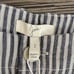 NWT JOIE Gray White 100% Cotton Striped Seersucker Linen Shorts Size 2