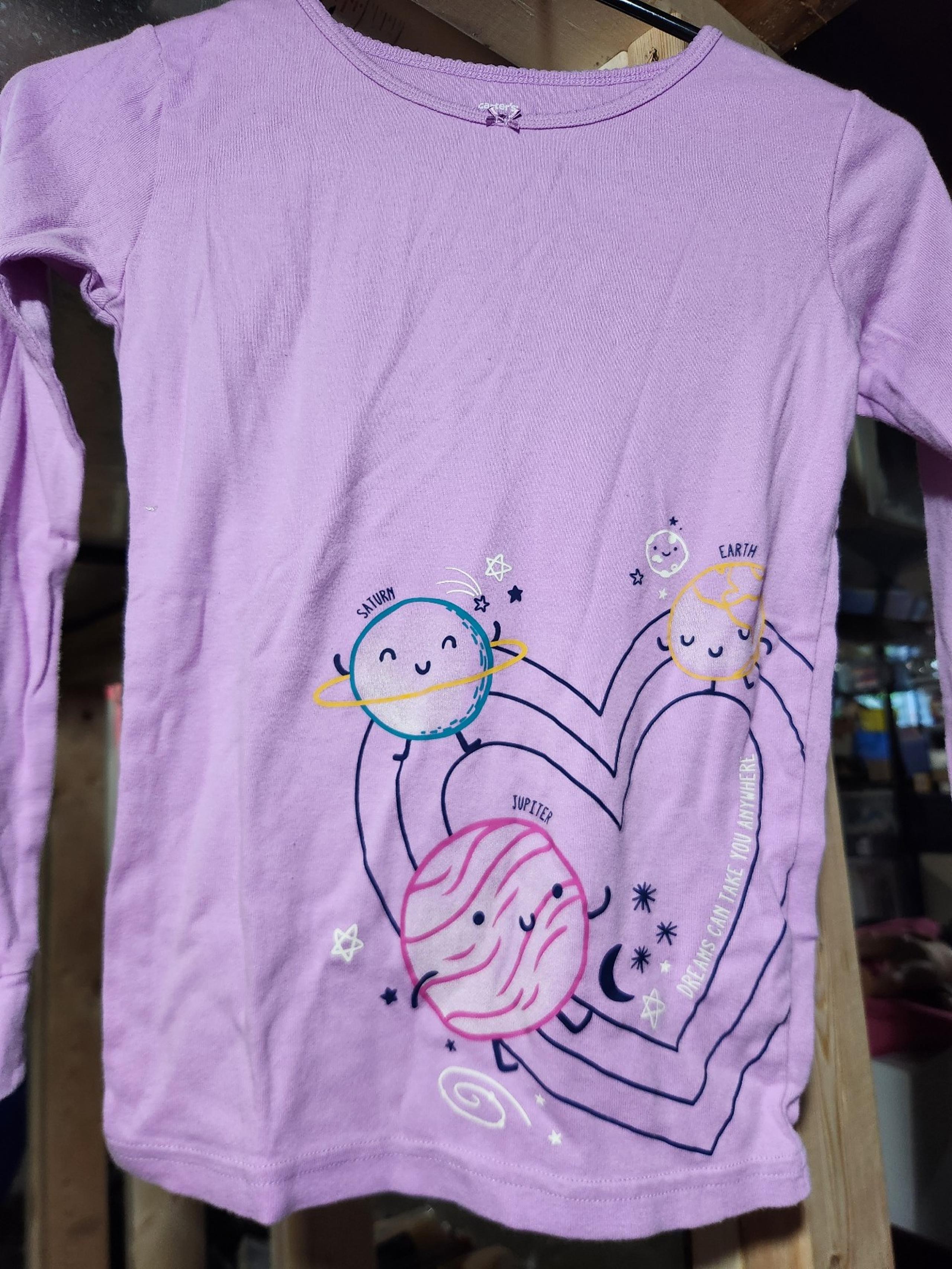 Girls long sleeve sleep top size 12