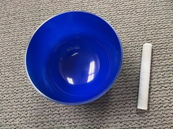 【14】440Hz 9inch A note Perfect Pitch Indigo crystal singing bowl