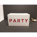Vintage Party Lightbox Retro Electric Light Sign Metal Box Bar Wall Illuminated