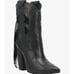 Dingo Women's Lady's Night 1969 Leather Western Bootie Black Cowgirl Boot SZ 8.5