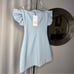 NWT Zara Woman Coquette STRAPLESS BOW DRESS Blue Size XS