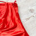 New Jason Wu Strappy Satin Effect Open Back Midi Dress | Orange Size Medium