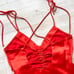New Jason Wu Strappy Satin Effect Open Back Midi Dress | Orange Size Medium