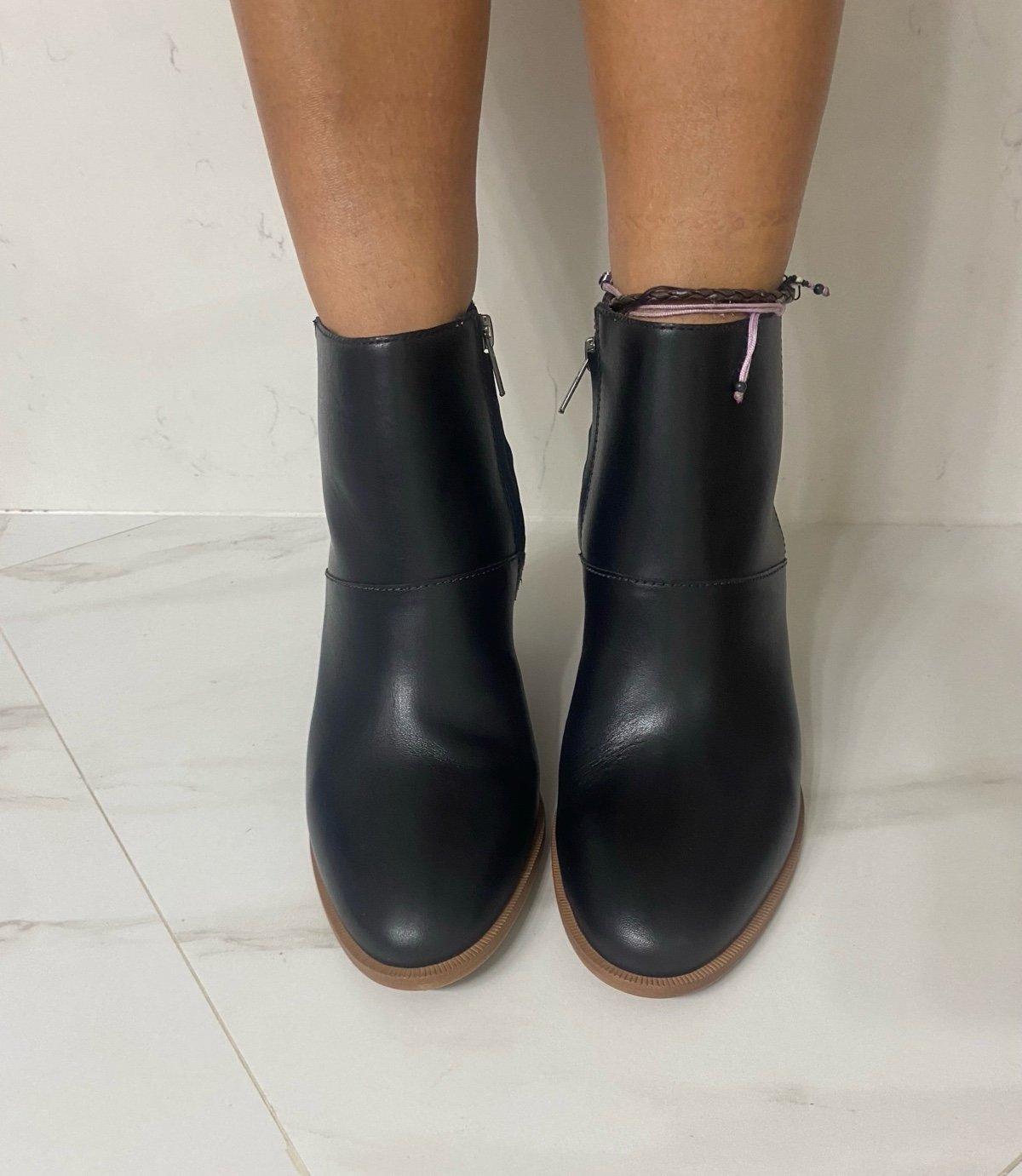 Madewell Women’s Black Leather Rosie MA434 Ankle Boots Size 8.5