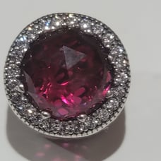 100% Authentic Pandora Radiant Hearts with Cerise crystals