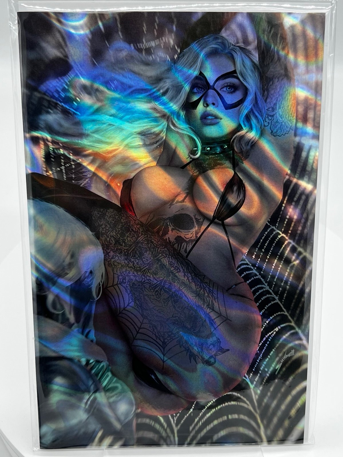 TOTALLY RAD BLACK CAT BIKINI LAVA FOIL SHIKARII LIMITED EDITION 10 COPIES