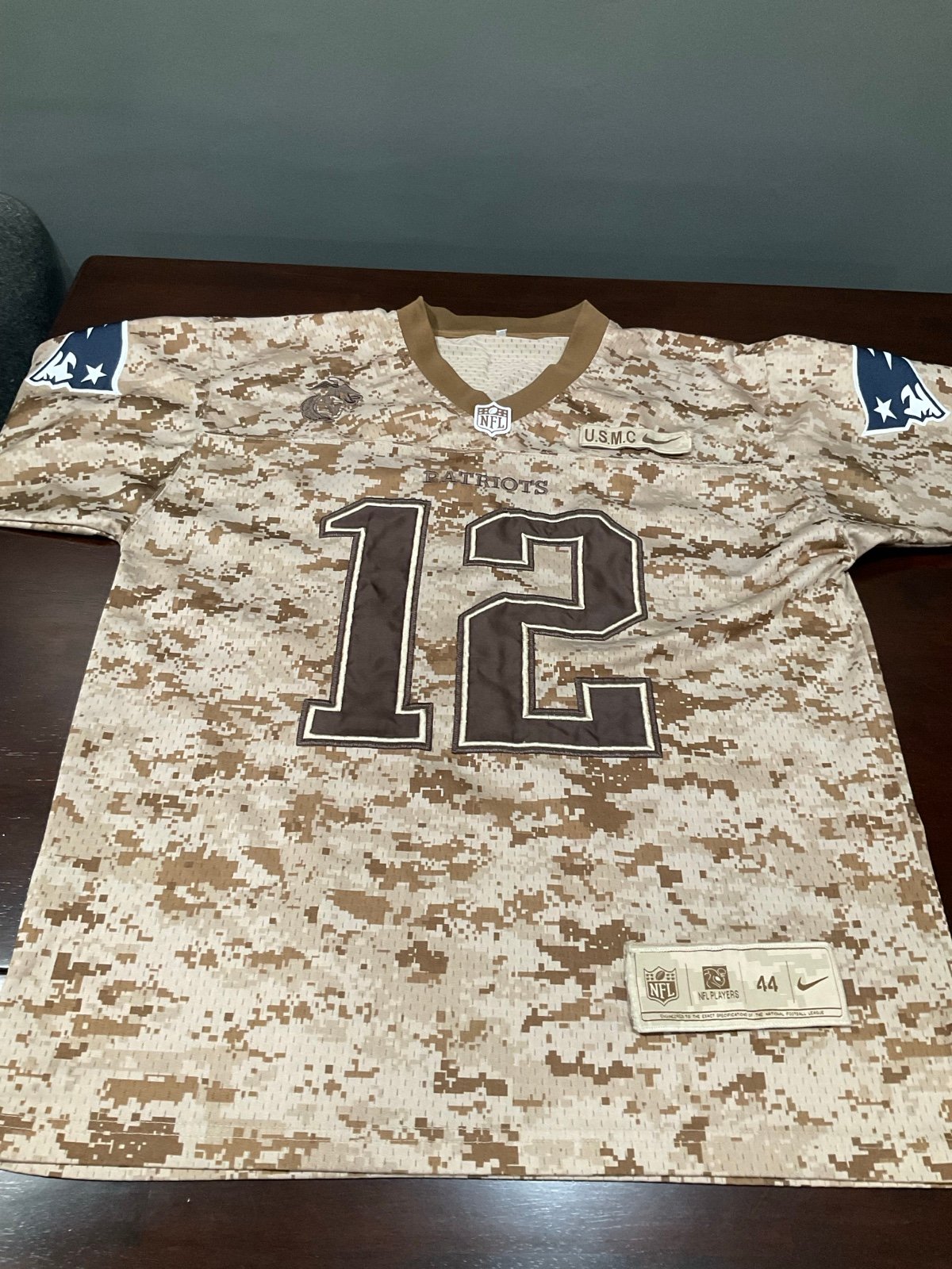 BRADY PATRIOTS CAMO JERSEY