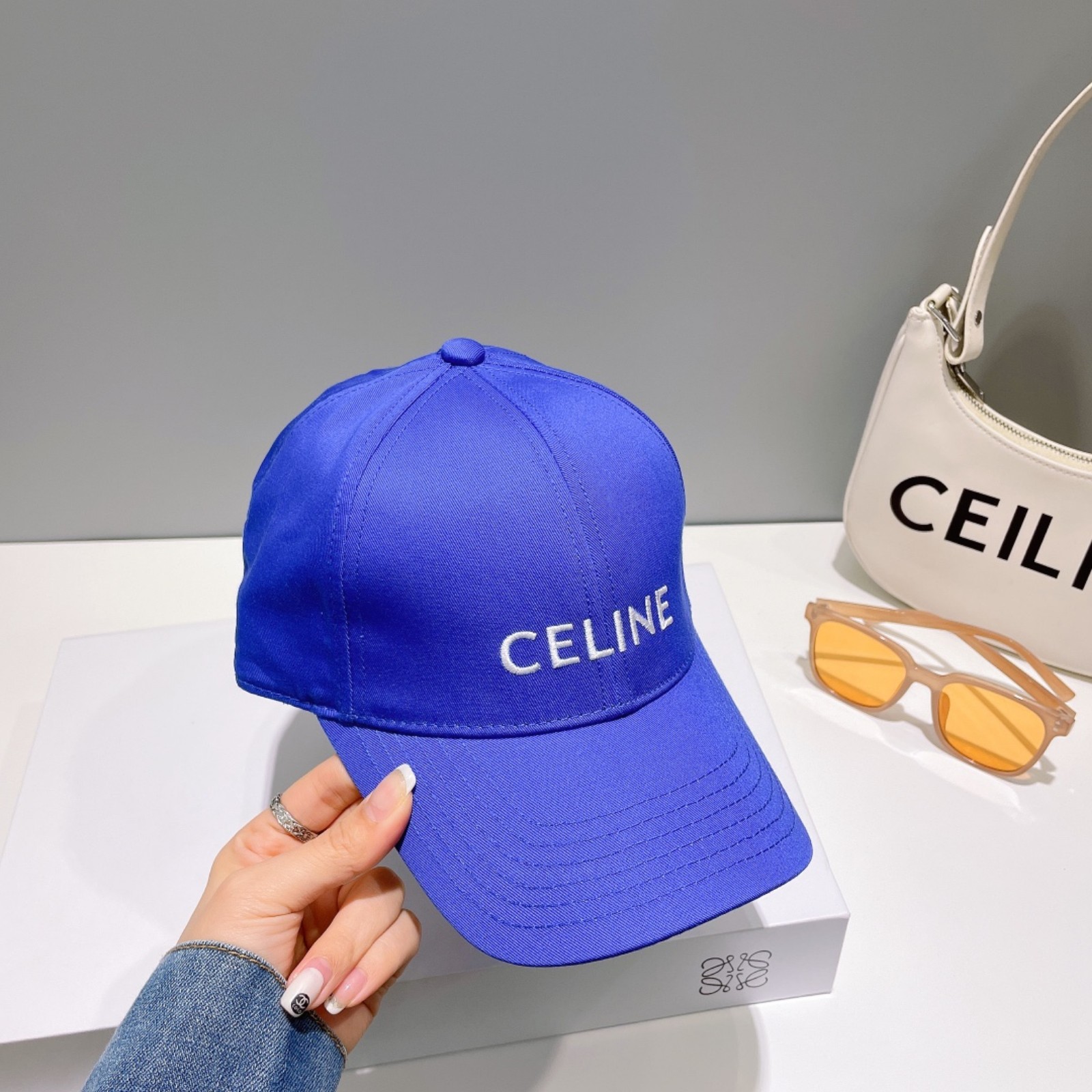 Blue baseball cap