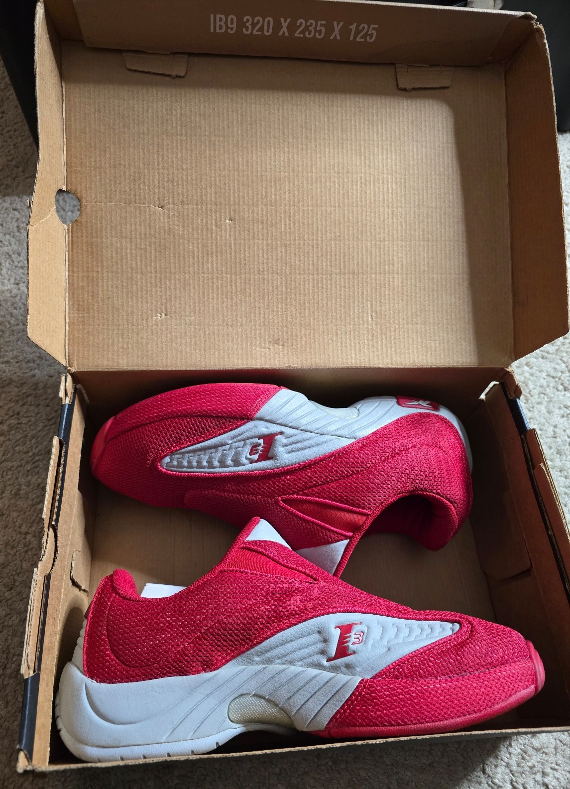 Vintage Reebok Iverson Answer IV Slip On Red