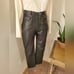 Vintage Black Leather High Waisted Skinnies Saguaro 100% India Leather Pants