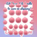 Set of pink velvet ornaments NEW studio