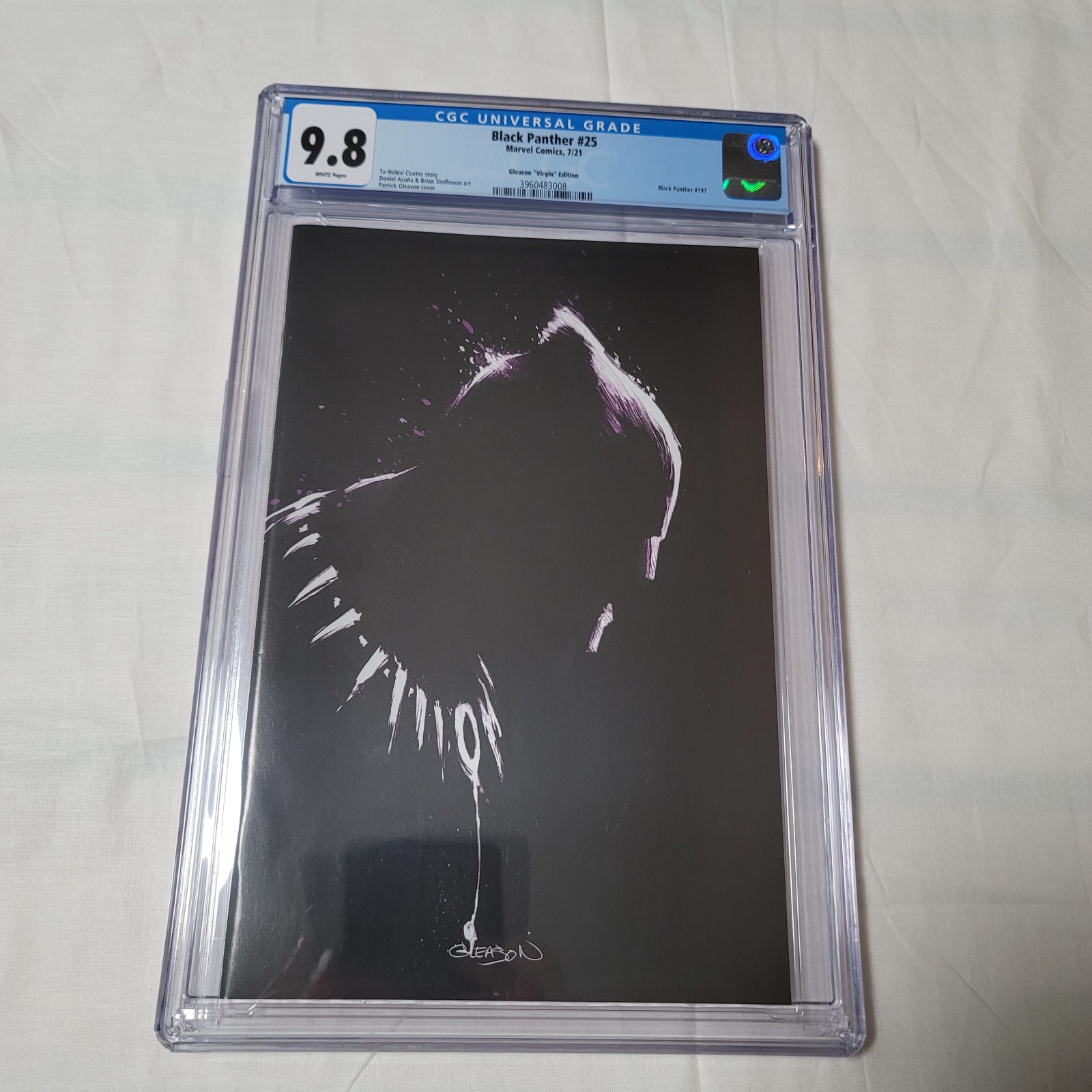 Black Panther #25 Exclusive Gleason Virgin Variant CGC 9.8