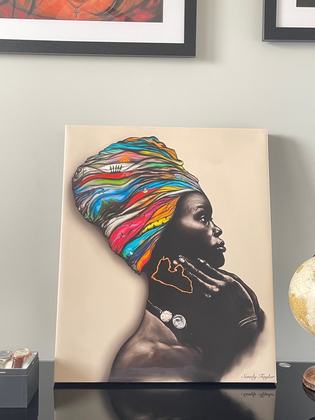 African Art | Contemporary Art Titled “Grateful” Canvas Print