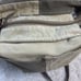 Myra Bags 1894 Upcycled Canvas Khaki & Olive green Messenger Bag leather strap f