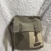 Myra Bags 1894 Upcycled Canvas Khaki & Olive green Messenger Bag leather strap f