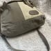 Myra Bags 1894 Upcycled Canvas Khaki & Olive green Messenger Bag leather strap f