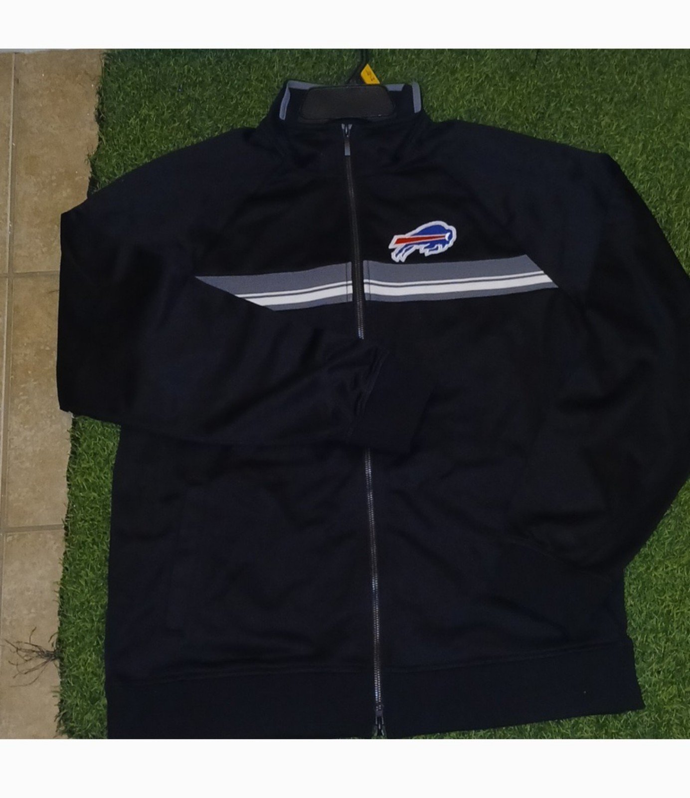 Buffalo Bills Men's Black Full Zip Dri Fit Track Jacket NWT ...full zip top to