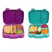 Bentgo Fresh 2 Pack Lunch Box Set Purple Green Leak Proof BPA Free New In Box
