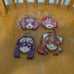 official OMOCAT x Doki Doki Literature Club Plus! shaker keychain set