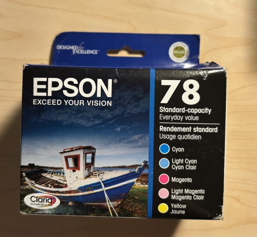 OEM GENUINE Epson T078920 Claria Hi-Definition 78 Cartridge Pack 1/2015
