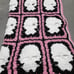 SALE! Brand New Crocheted Skull Blanket Granny Squares Afghan Throw 66 x 39
