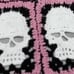 SALE! Brand New Crocheted Skull Blanket Granny Squares Afghan Throw 66 x 39