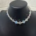 Stunning Estate Crystal Choker Necklace, Adjustable from 11-14 long,