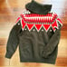 VTG Lauren Ralph Lauren Womens Wool Turtleneck Aztec Western Sweater Sz M Black