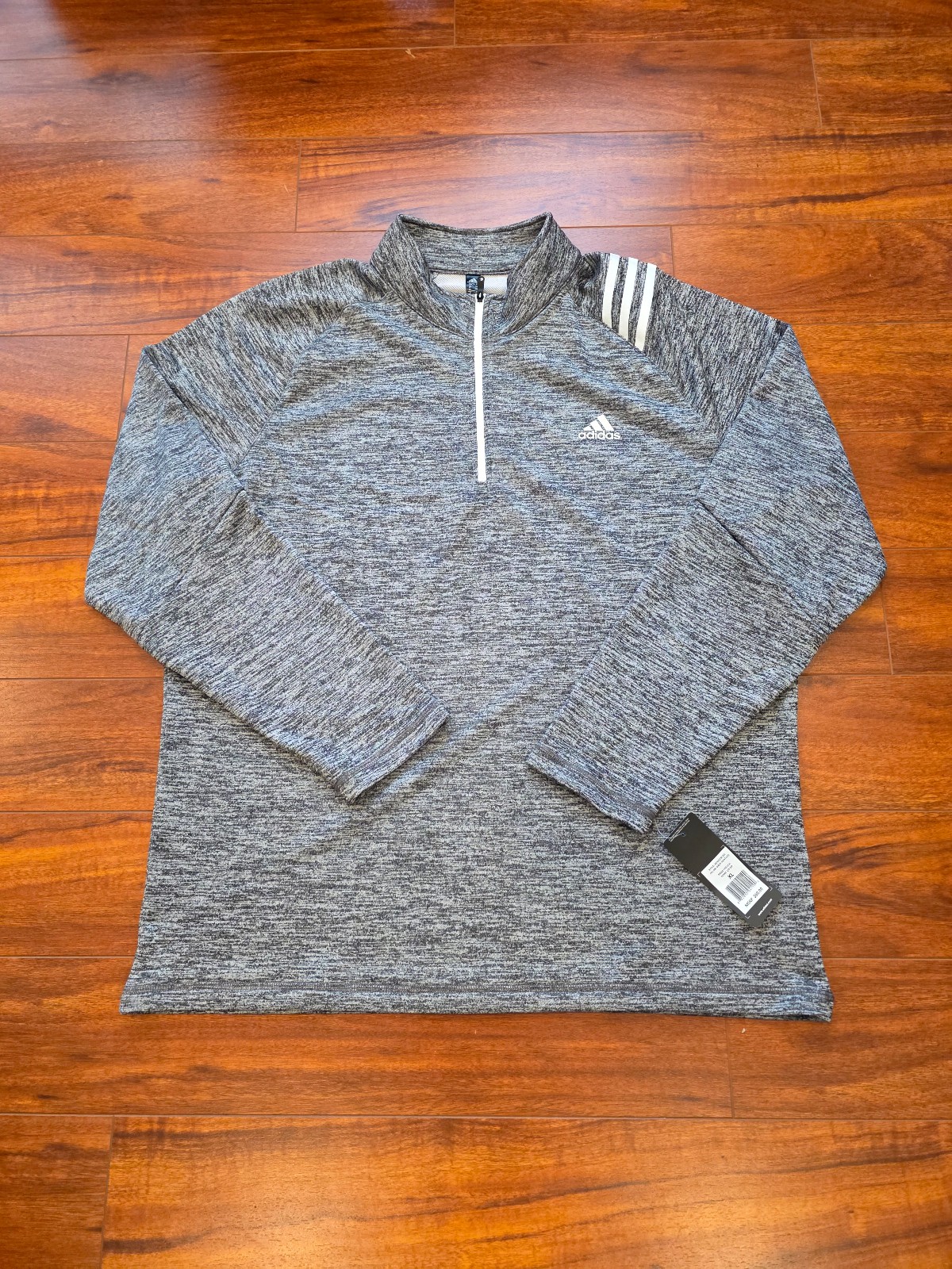 Adidas Golf French Terry 1/4 Zip Pullover Men's Size XL Heather Gray