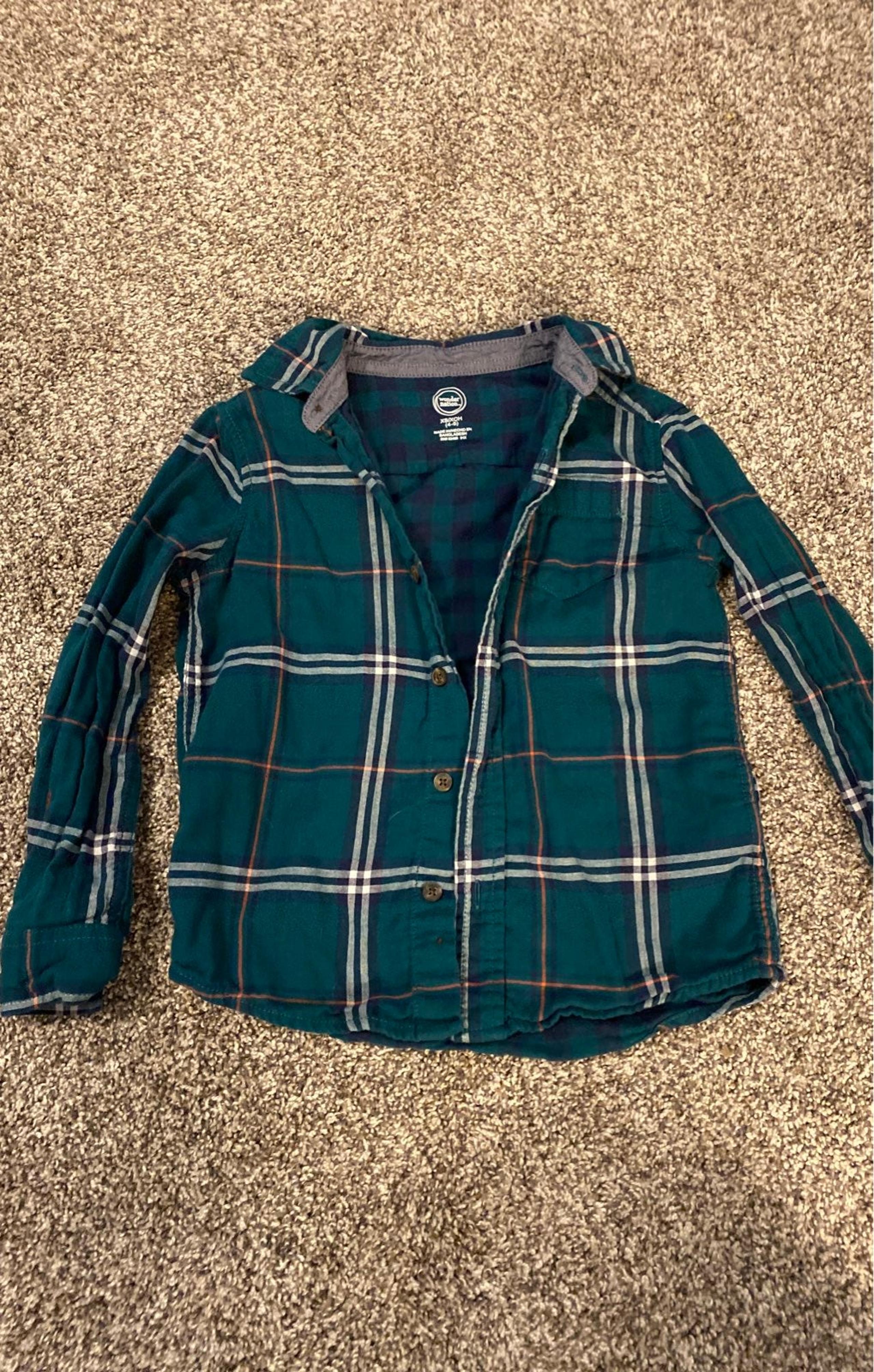 Wonder nation button up shirt size 4/5