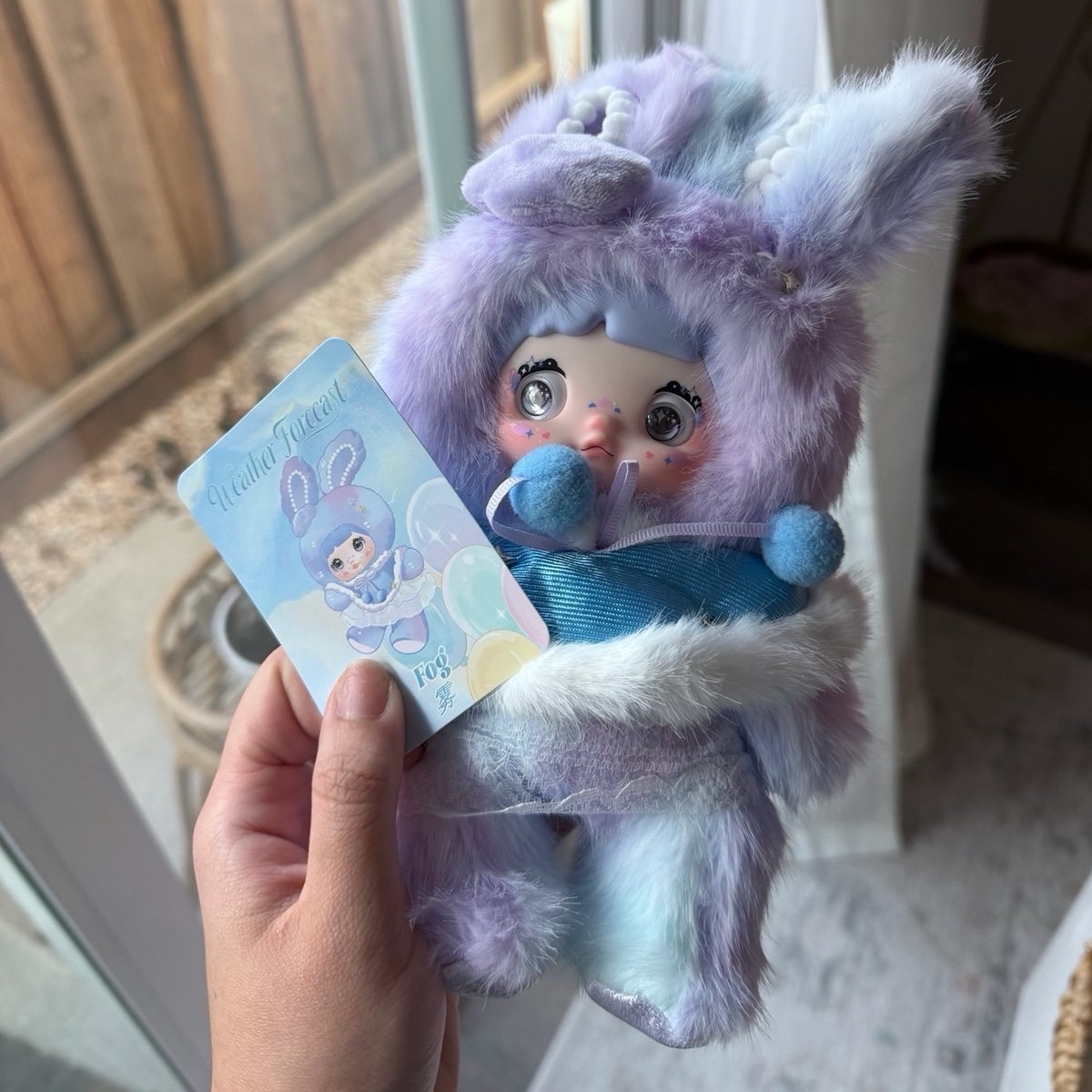 Nommi Weather Forecast Plush Pendant- Fog