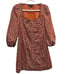 VERONICA BEARD Jeans fall Floral Mini Ranja Long Sleeve Dress size small