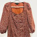 VERONICA BEARD Jeans fall Floral Mini Ranja Long Sleeve Dress size small