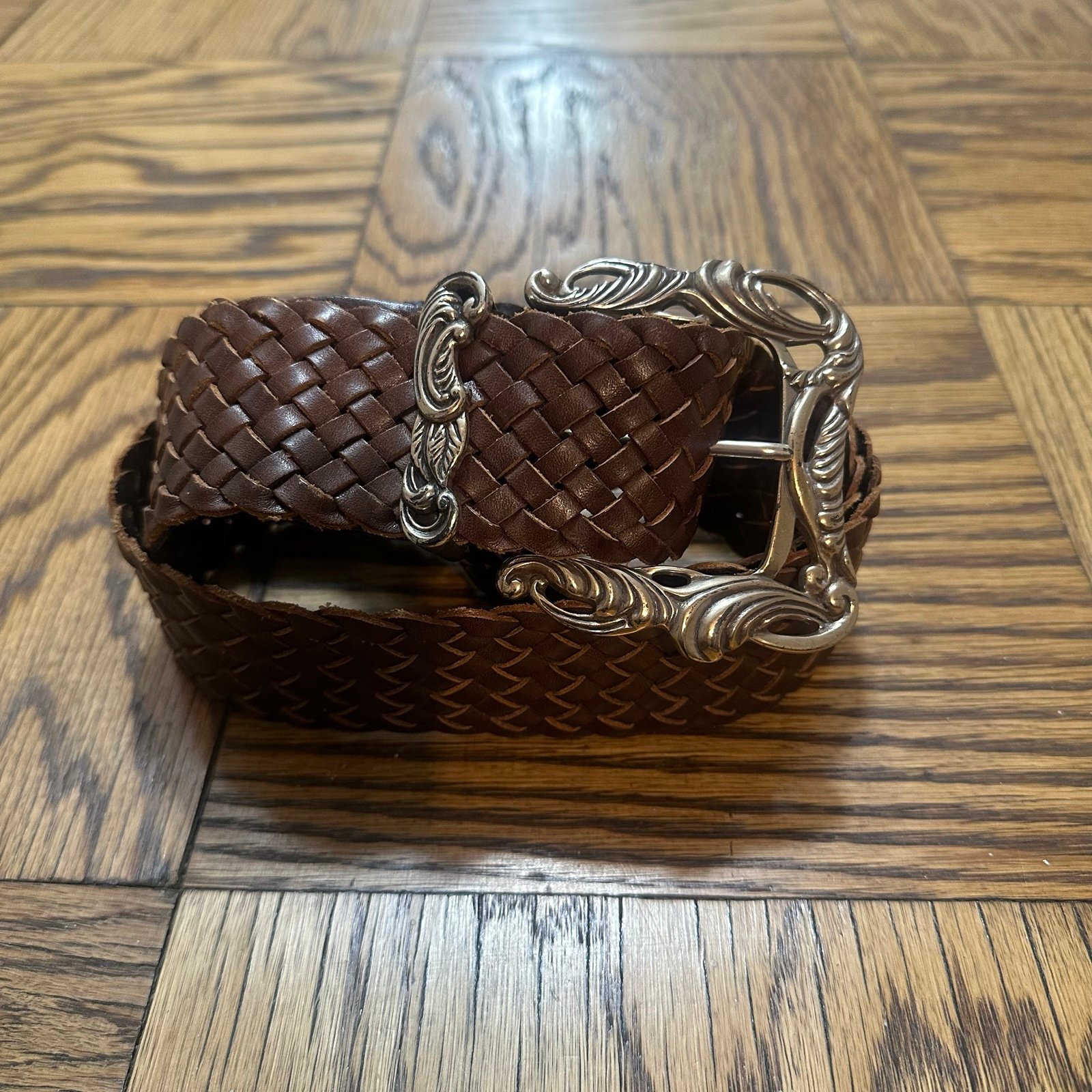 Vintage Linea Pelle Leather Belt, size Medium