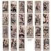 Set Of 23 Tarot Cards Rubber Stamps - Magic, Fortune, Scrapbooking, Crafts, Luck